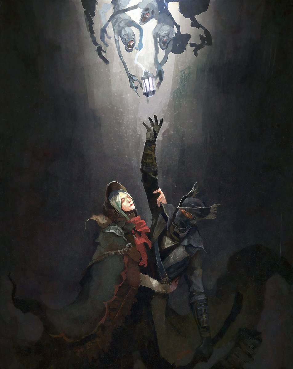 HeuvelineS's tweet photo. My first bloodborne fan art, really like this game 🌘
#Bloodborne #Fromsoftware #ELDENRING  #Hunter  #Doll #Messengers #art  #digitalpainting #paint https://t.co/CcSpqcy7wq