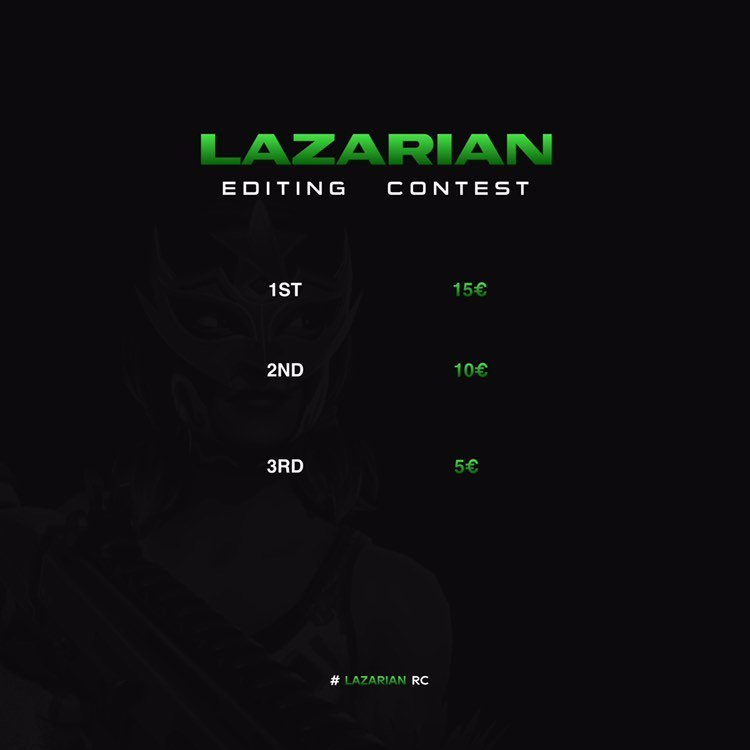Lazarian1313's tweet photo. HERE IS THE CLIPS FOR THE CONTEST 👿https://t.co/Jxs1GFI0Mv

STEPS  #lazarianrc to particape
U must follow me 
Like and rt the post ♥️ https://t.co/ybvJK8elTs