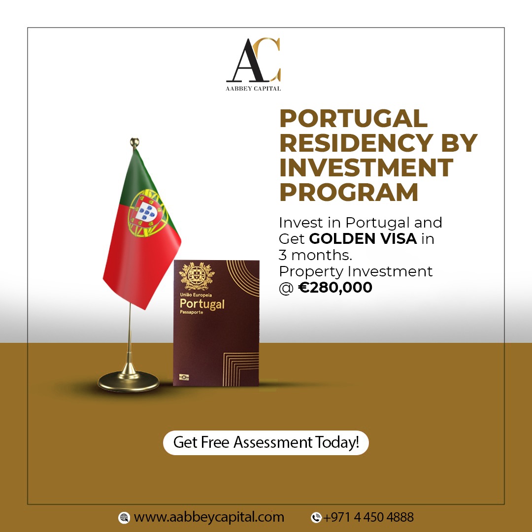 𝐖𝐡𝐲 𝐏𝐨𝐫𝐭𝐮𝐠𝐚𝐥 𝐢𝐬 𝐭𝐡𝐞 𝐛𝐞𝐬𝐭 𝐩𝐥𝐚𝐜𝐞 𝐭𝐨 𝐫𝐞𝐭𝐢𝐫𝐞 𝐚𝐛𝐫𝐨𝐚𝐝?
Make an investment in either real estate or in an alternative source to qualify for residency starting €280,000 and obtain Portuguese citizenship in five years.

#citizenshipbyinvestment