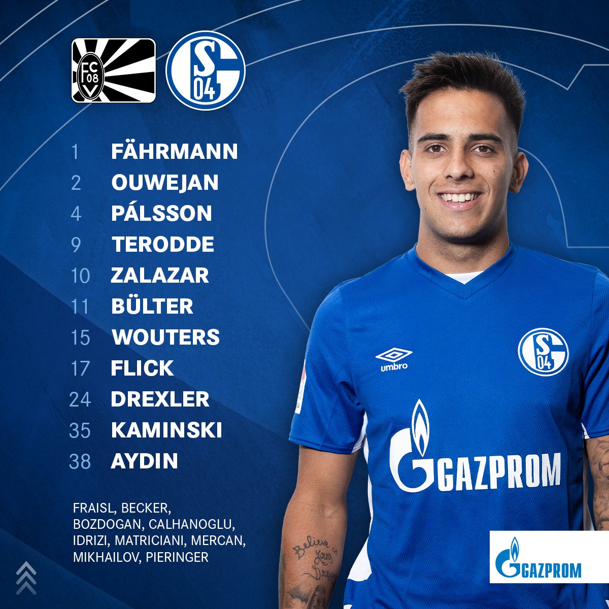Fc Schalke 04 Nuestro 1 1 Para La Primera Ronda De Copadfb S04 Fcvs04 T Co Wmq6qk5ead Twitter