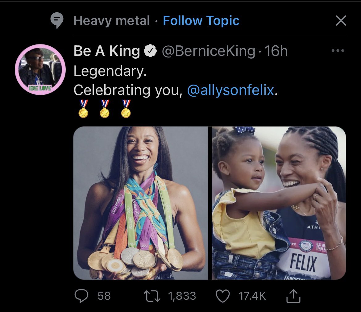 I mean… 11 Olympic medals must be heavy, so you’re not ~wrong~, Twitter algo.