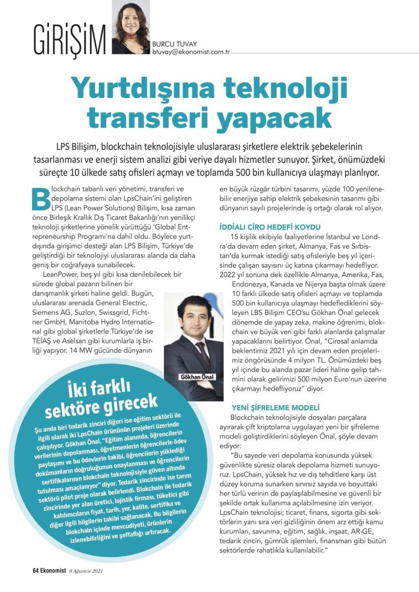 #Ekonomist #burcutuvay #LpsChain
