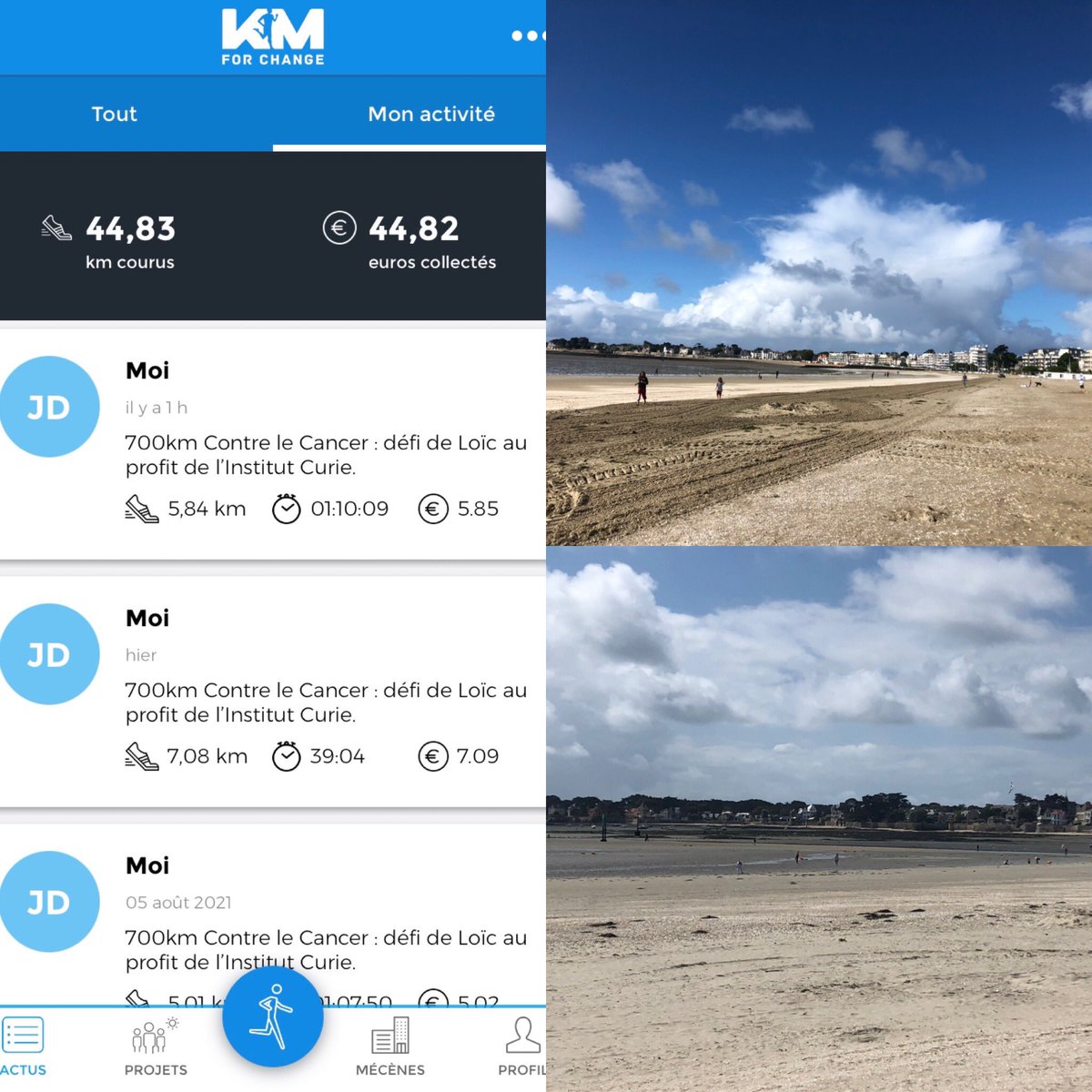 Petit à petit la cagnotte grandit ✌️pour le défi de <a href="/AtoutLoic/">LOIC PARCOURS ATOUT COEUR</a> au profit de <a href="/institut_curie/">Institut Curie</a> avec #AXAAtoutcoeur #AXATeamOuest #AxaSO #laBaule <a href="/GeryM/">Gery Meinzel</a> <a href="/Yv_Constantin/">Yvonne Constantin</a> <a href="/FrabouletL/">Laura Fraboulet</a> <a href="/ludivine_blais/">Ludivine Blais</a> <a href="/Ktytreuiller/">Kty treuiller</a> <a href="/APeslier/">Audrey Pelé Peslier</a> <a href="/fbarbier44/">François</a>