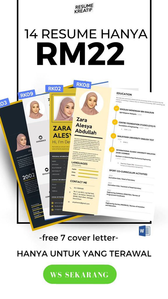 freshgradkerja's tweet photo. Alhamdulillah feedback lagi🥳
“Resume diterima dan dipanggil interview petang ni”
Wassap team RK link: https://t.co/XE44I6dYaB
📲Atau dapatkan template resume kerja/intern SERENDAH RM12 dengan segera secara online di : https://t.co/BdohReS6pX
.
#feedbackRK
#RahsiaDapatKerja https://t.co/UCo89f3Urb