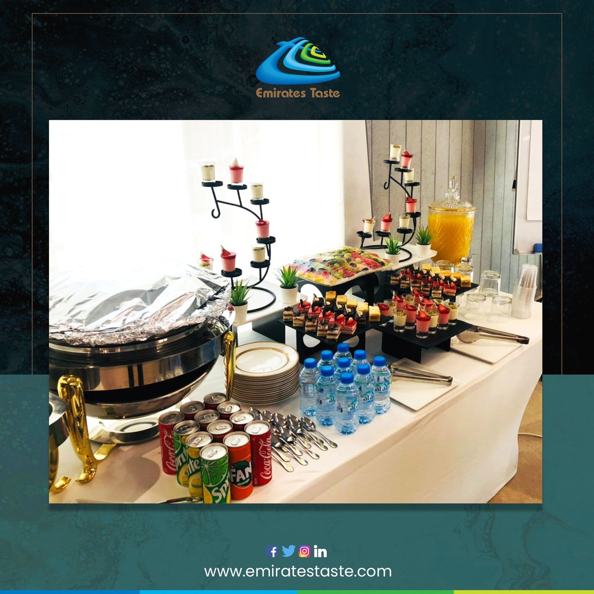 EmiratesTaste's tweet photo. We like to think good food and good business go hand in hand, and our corporate events will leave your guests with a memorable impression of your brand. https://t.co/JnsMivjetv