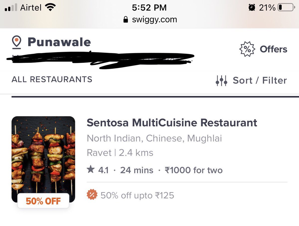 ankitronic's tweet photo. Guys at Swiggy have the godlike power of shifting/ moving restaurants :D

Don’t believe me? Check this. 

same gps, but two different restaurant locations

@swiggy_in justify karo be https://t.co/KBa6WIIuL8