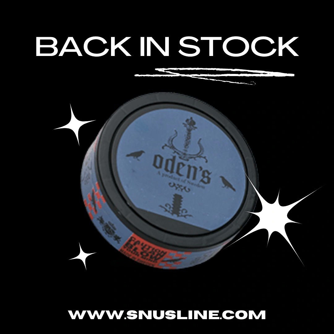 SnuslineCom's tweet image. Oden's Cold Extreme Loose Snus is back! snusline.com/product/odens-…