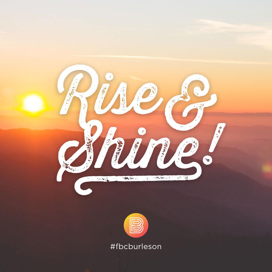 Let’s give all the Glory to God this morning!

See you soon 9:30 &amp; 11 #fbcburleson