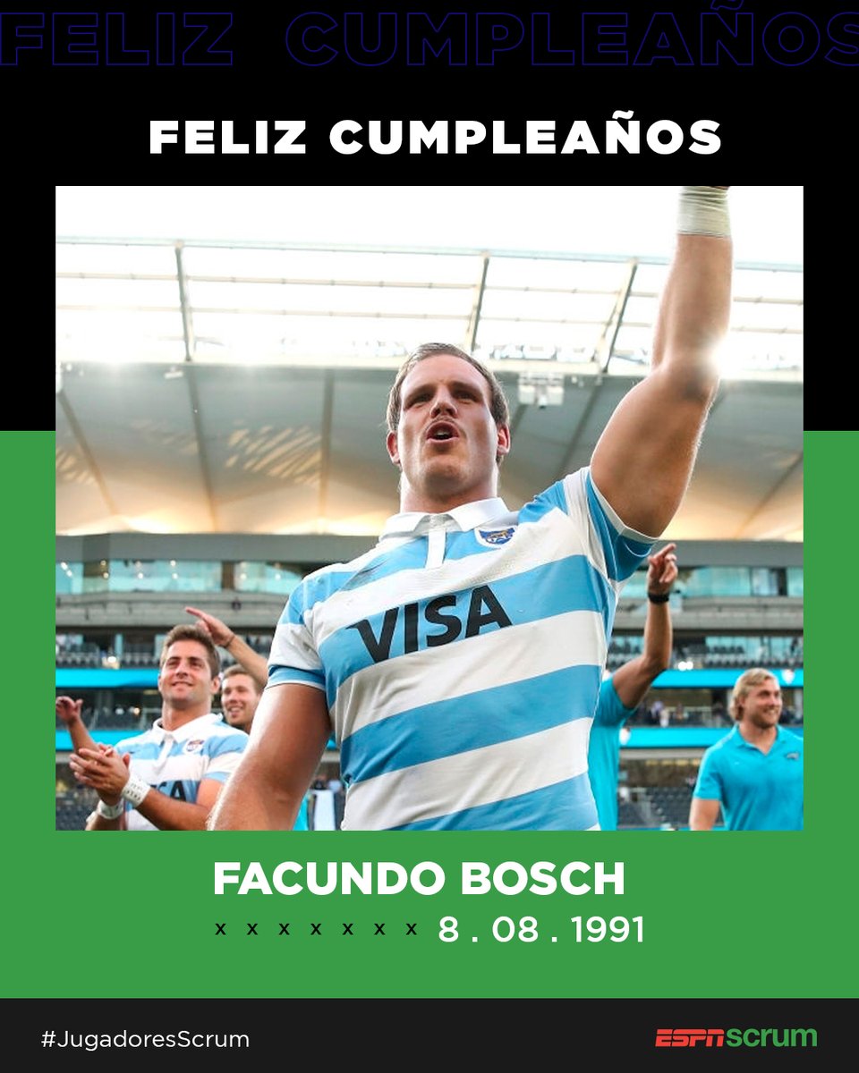 🥳🎉 El hooker argentino con gran presente en #LaRochelle, celebra los 30 años. 

¡#FelizCumpleaños, Facundo #Bosch! 🎂 

#JugadoresScrum