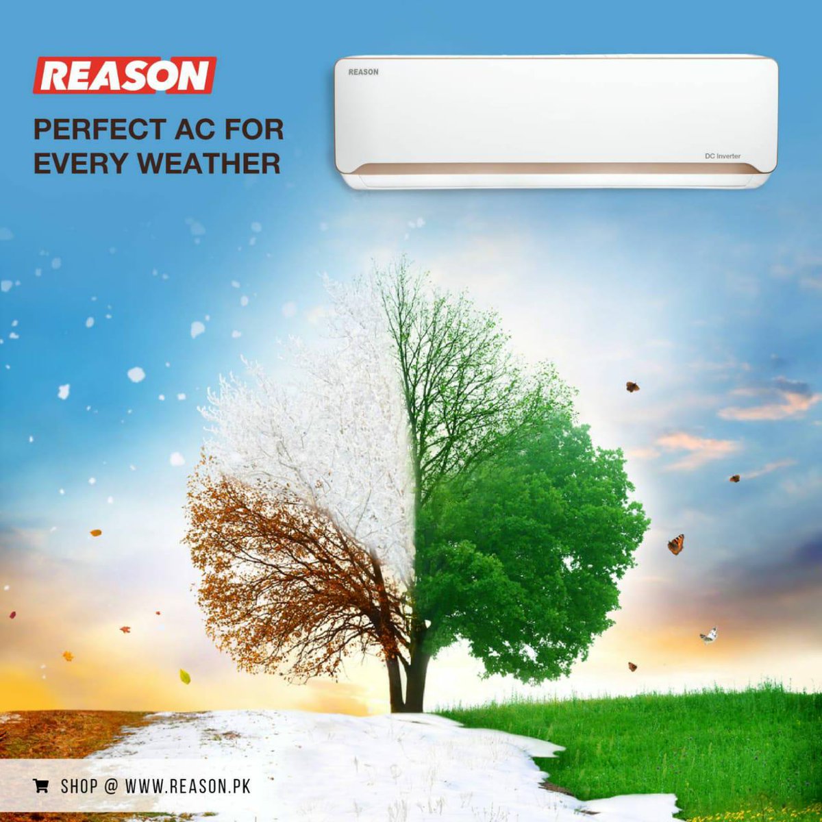 BuyReason's tweet photo. Reason air conditioner works perfectly in every weather condition. Get yours today &amp; enjoy amazing discounts: https://t.co/ykbyUgkeZR 
#reason #d2c #electronics #reasonbyorient https://t.co/HuoEvlLqvL