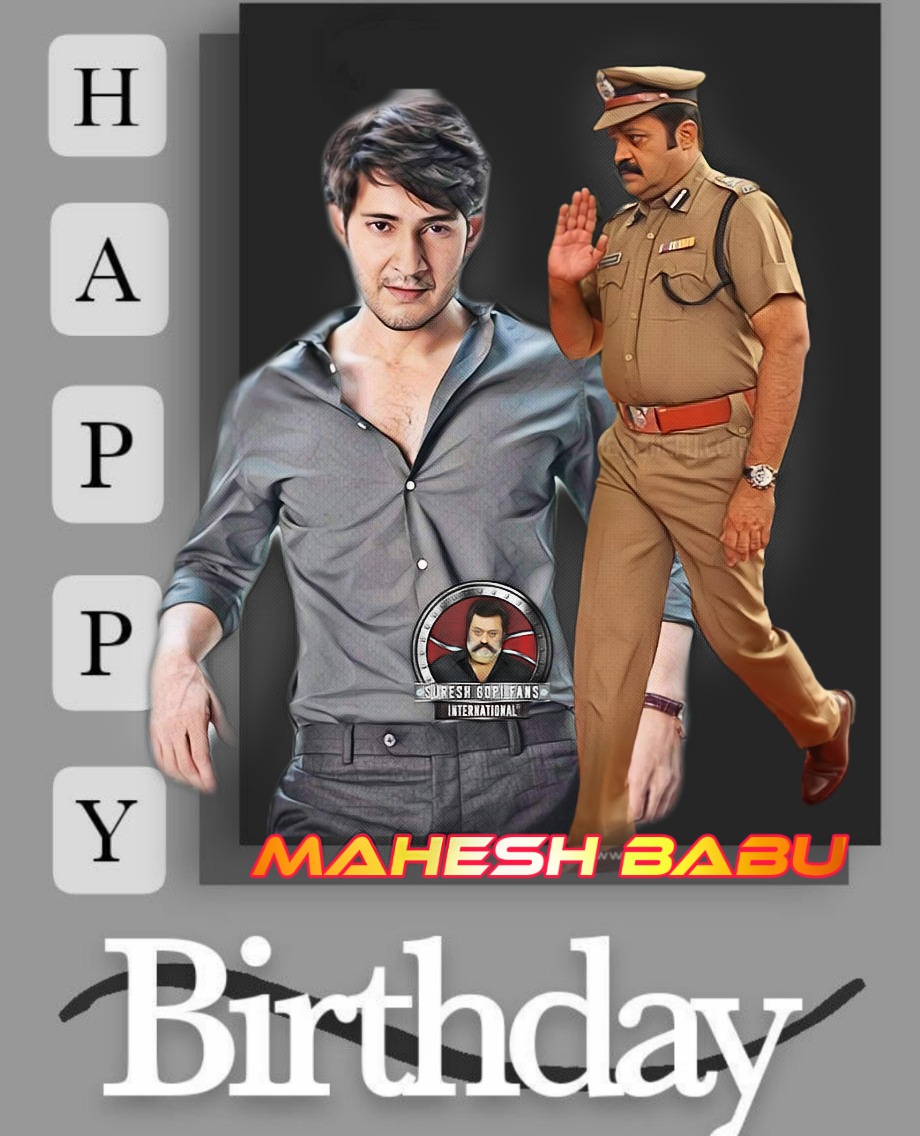 ROOPESHSGFWA1's tweet photo. #HBDMaheshBabu
#HBDSuperStarMaheshBabu
#8YrsOfIdolizedThalaivaa
HAPPYBIRTHDAY SUPER STAR MAHESH BABU
wishes from Super star SURESH GOPI fans kerala https://t.co/1rn9gU02Rw