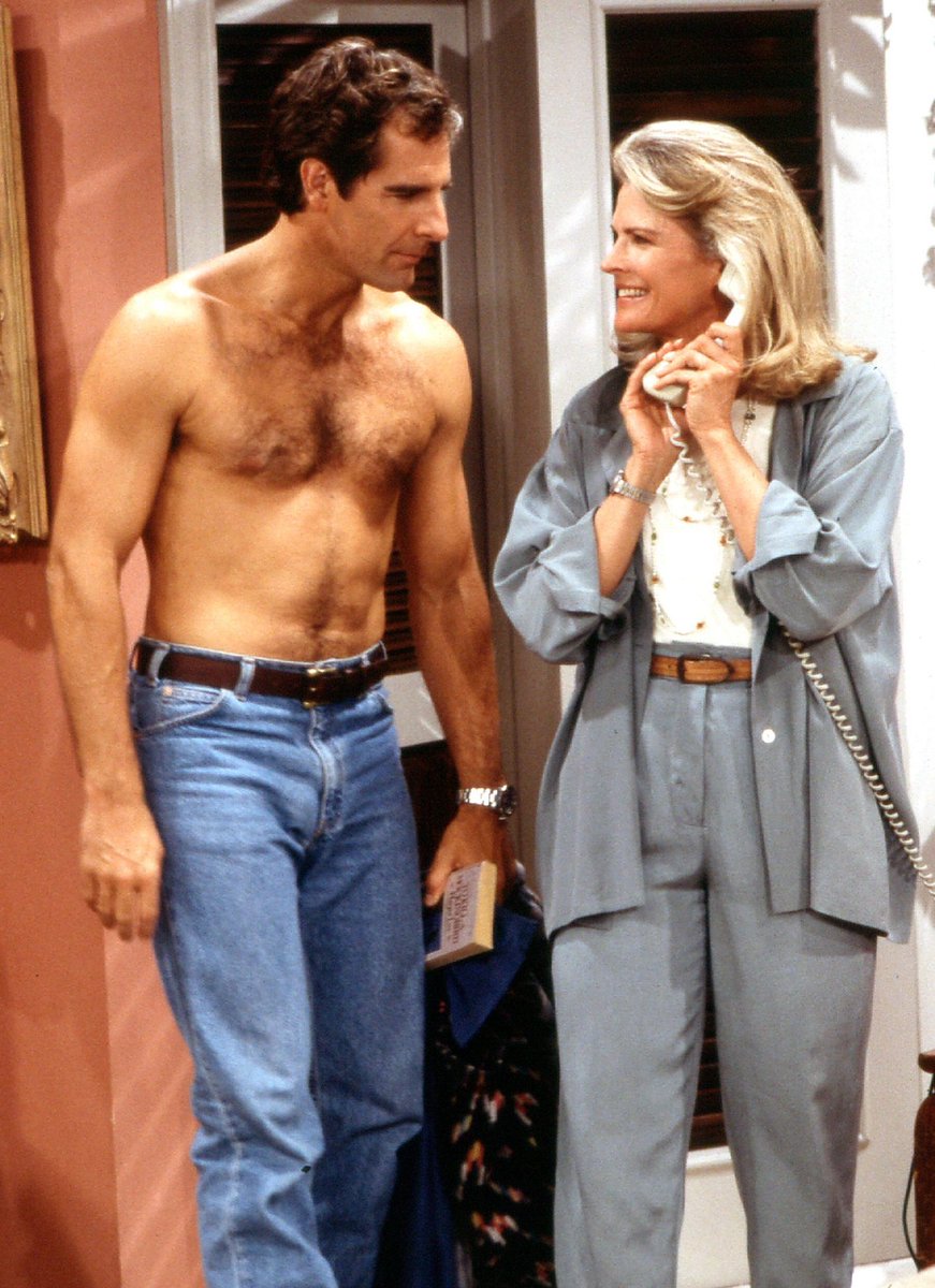 Daily Scott Bakula On the set of Murphy Brown with Candice Bergen, 1993 #Sc...