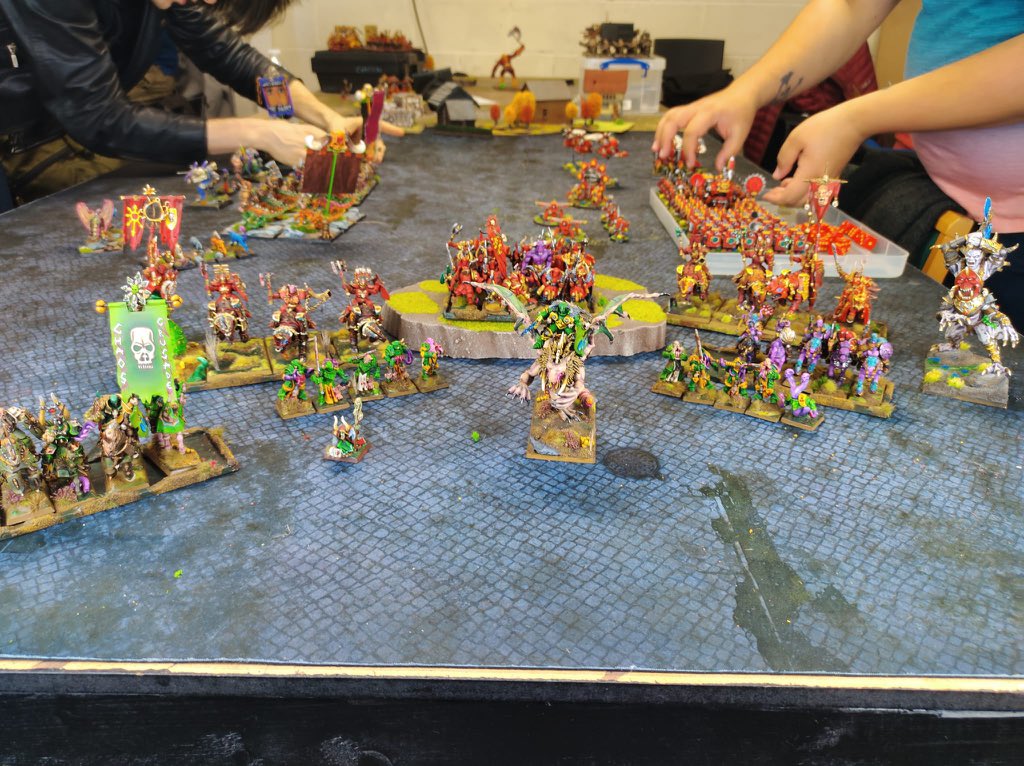 JordanBladen's tweet photo. And some more part 2 @boardinbrum @The_9th_Age #warmongers #warmaidens #warhammercommunity https://t.co/P3uWBgaYXC