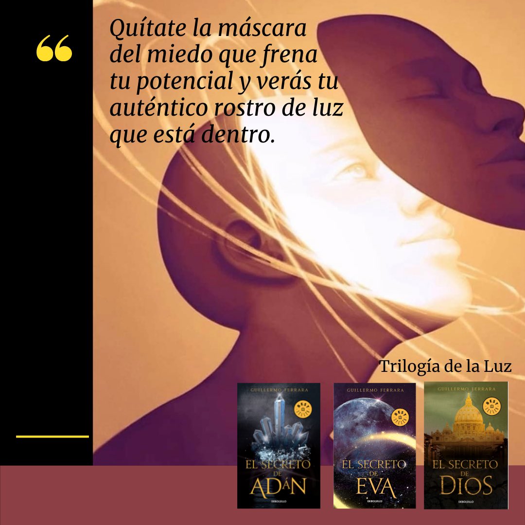 GuilleFerrara's tweet photo. Recomienda los best seller de la #trilogiadelaluz a quien necesite adquirir información para despertar más allá del miedo. Descárgalos en ebook en https://t.co/wB06WQSgFs #elsecretodeadan #elsecretodeeva #elsecretodedios
#libros #guillermoferrara @megustaleermx @megustaleer https://t.co/RNwqbQfKe4