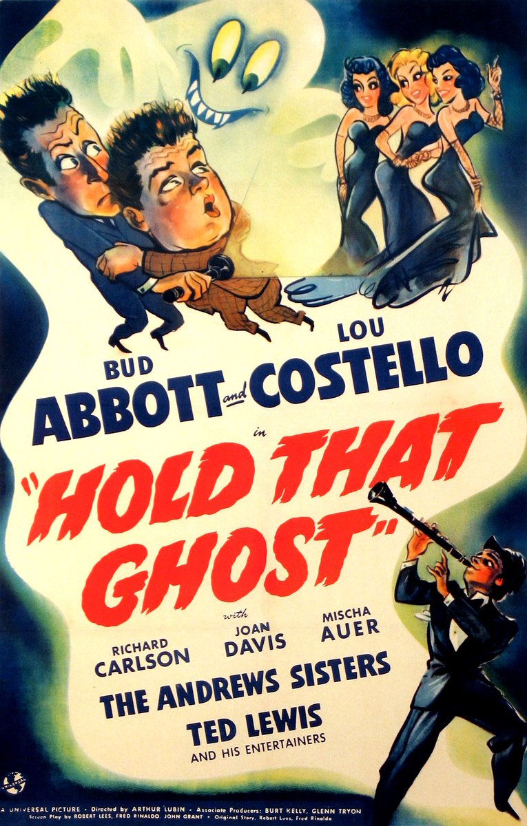 The_Bandit1980's tweet photo. Movies that were released on this day in horror history!
#HoldThatGhost (1941)
#ACatInTheBrain (1990)
#Mortuary (2005)
@kinky_horror @LolaMurder @ConnieJoJo2 @streamrest @Embalmist @AgeofSmut @Localpwincess1 @Stephanieforts3 @grannytrap @madaboutHolly @NoKimOnlyZuul @halogirl22 https://t.co/VnHeYiJ4rN