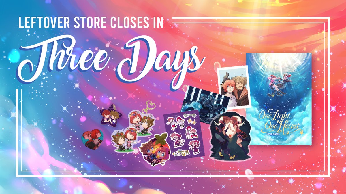 ♡ THE LEFTOVER STORE CLOSES SOON ♡
sokaizine.bigcartel.com

One Light, One Heart consists of 29 illustrations with 3 spreads, 4 visually enhanced written works, and 7 stories, all SFW + no other romantic ships.

Leftover funds will be donated to One World Children's Fund!