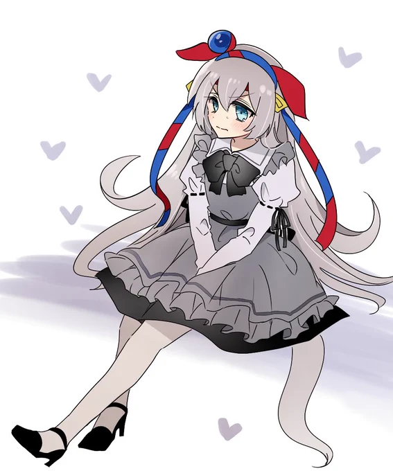 メイドタマちゃん描こうとしてたんだけど、なんかゴスロリもどきになってしまった 