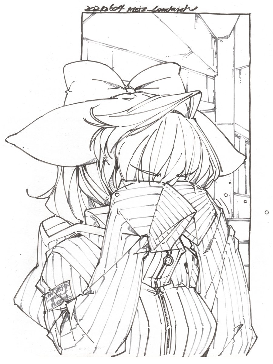 線画。 
