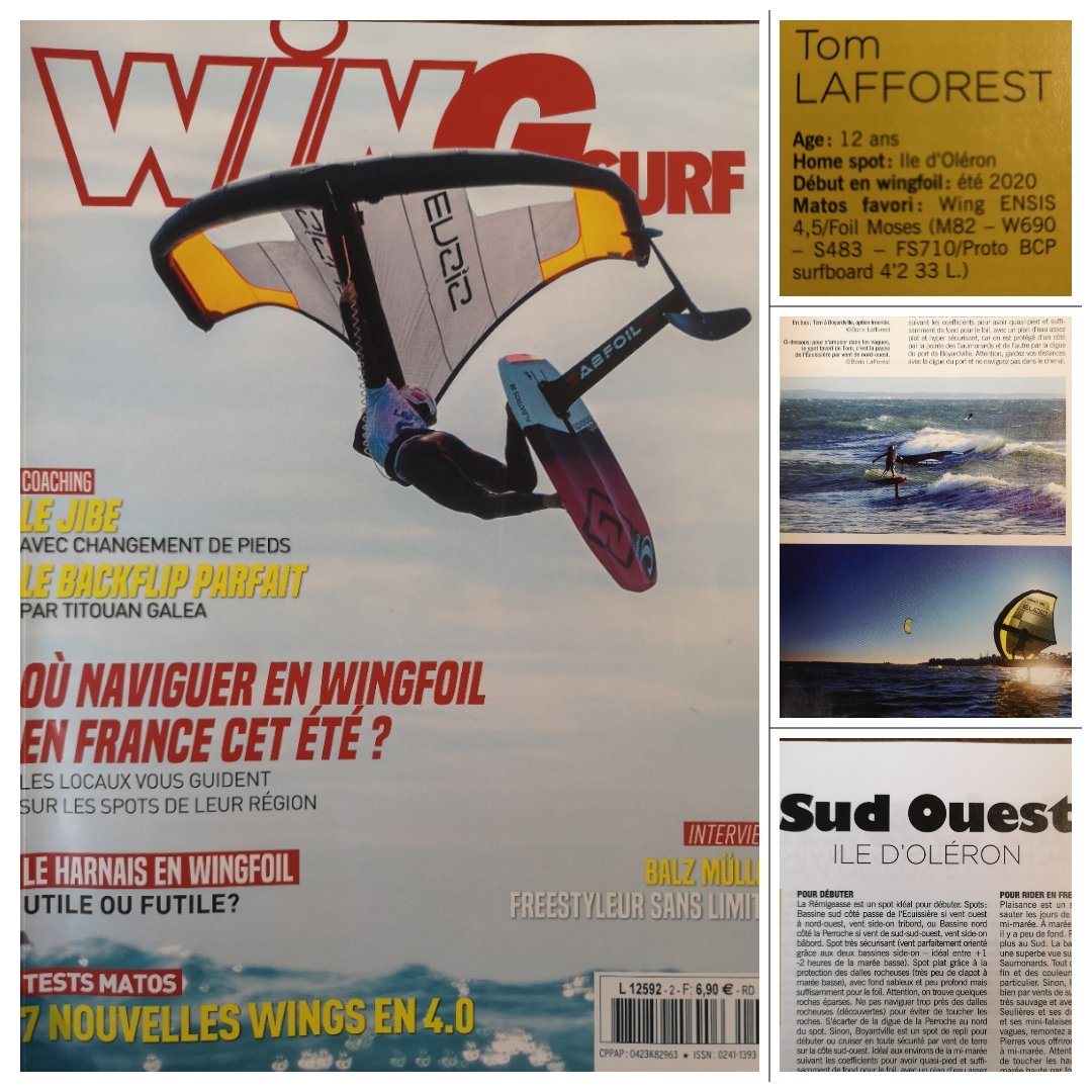 TomLAFFOREST's tweet photo. Des conseils sur les spots de wing ? 
Je vous fais découvrir l'île d'oléron et ses spots magiques 😉🤙🏝️🌊
Dans ce numéro de #Wingsurf https://t.co/JTKyuIJzmZ