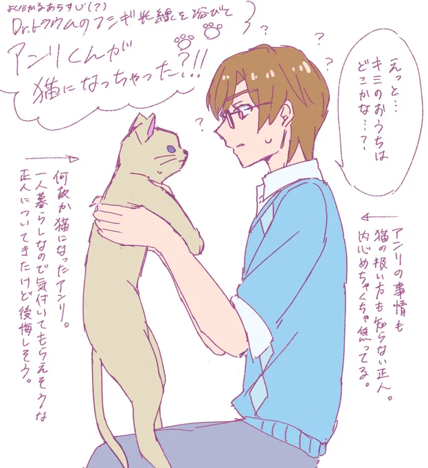 アンリくんが突然猫化してしまうアン正
(続くかもしれない) 