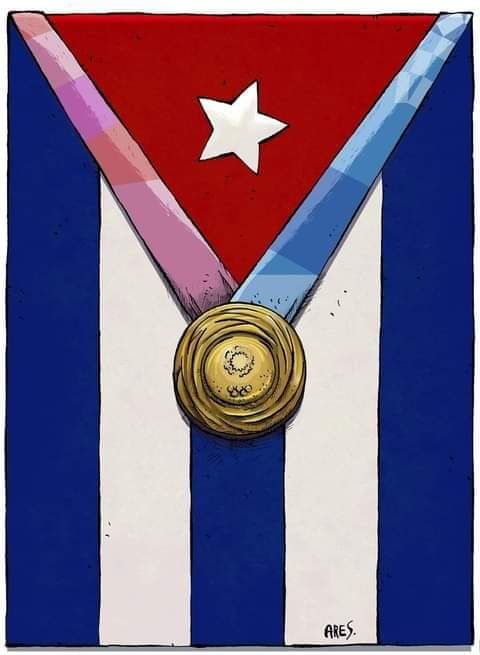 #Cuba terminó #Tokyo2020 en el lugar 14 del medallero entre más de 200 delegaciones. Es inmenso el orgullo que sentimos por nuestros deportistas y la obra impulsada por #Fidel. En días como hoy reafirmo la convicción de que nada es imposible para la Patria. ¡Seguiremos ganando!