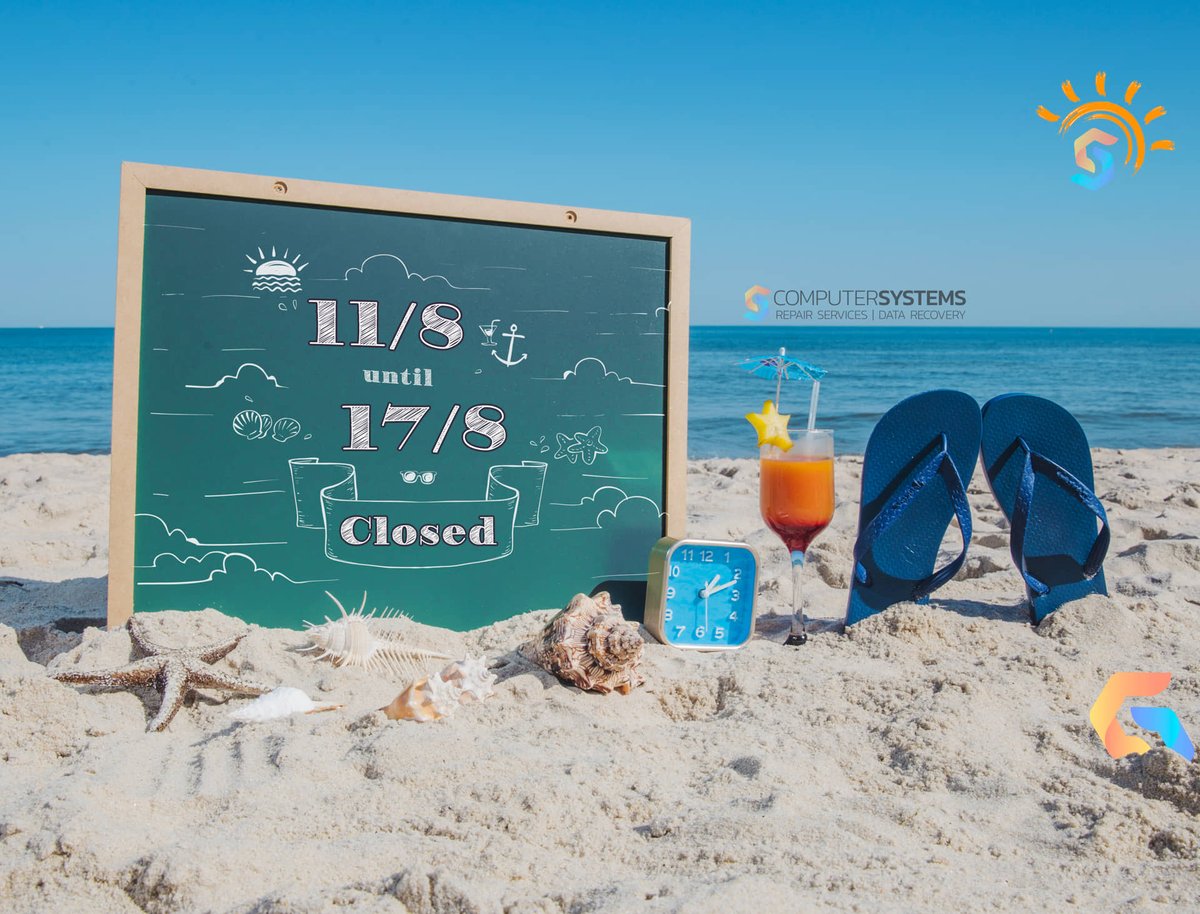 cslabs's tweet image. Η ΕΤΑΙΡΙΑ ΜΑΣ ΘΑ ΠΑΡΑΜΕΙΝΕΙ ΚΛΕΙΣΤΗ

ΑΠΟ:  ► 11/8     
ΕΩΣ:   ► 17/8 

ΛΟΓΩ ΚΑΛΟΚΑΙΡΙΝΩΝ ΔΙΑΚΟΠΩΝ

🌍 computer-systems.gr
☎️ 2310 672 799
👣 Επισκεφθείτε το κατάστημά μας, Ίωνος Δραγούμη 46.

#Computer_Systems #CSLabs  #Repair #summerishere #relax