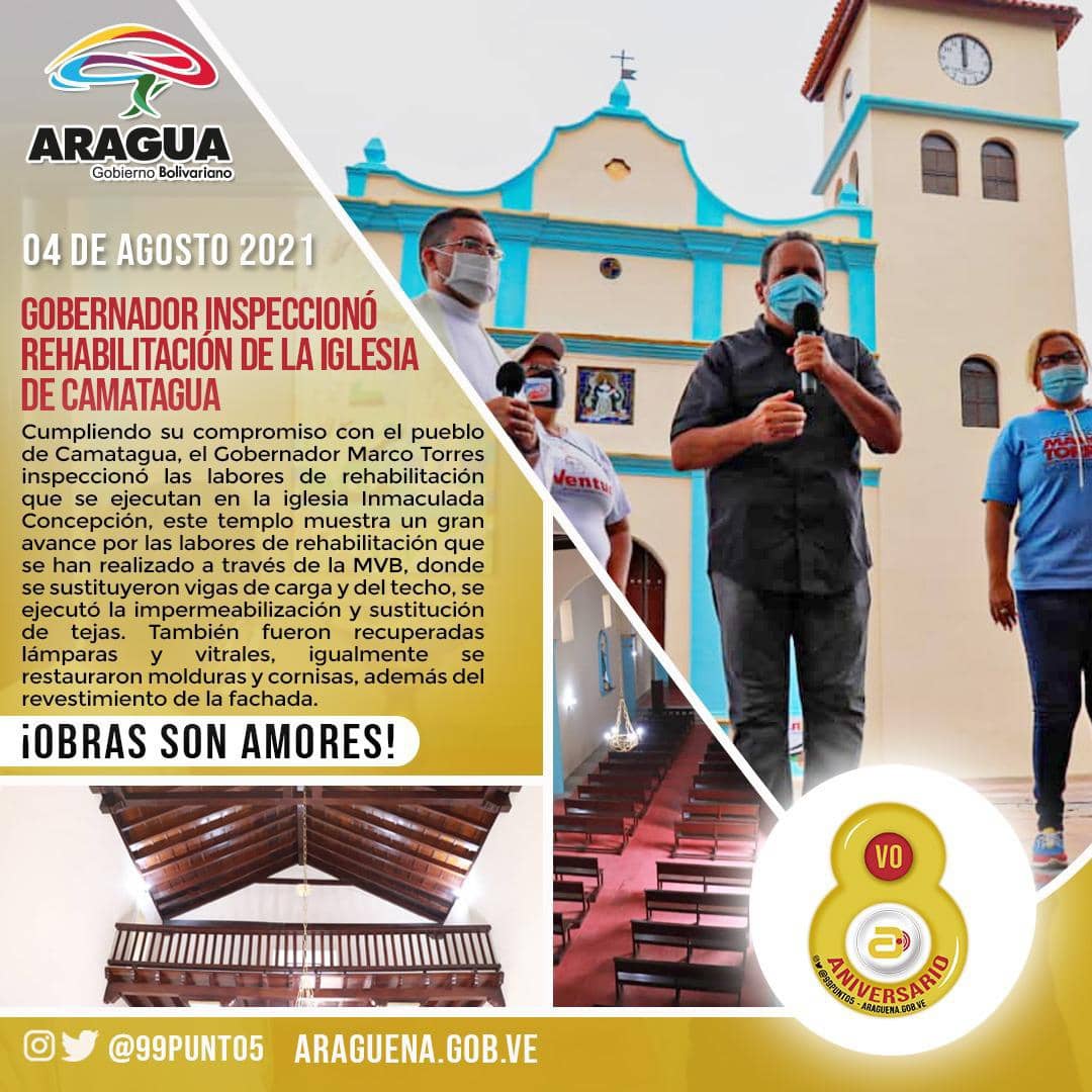 ysabeltorcater's tweet photo. Resumen semanal: del 02 al 07 de agosto de 2021
El Gobierno Bolivariano de Aragua se despliega día a día en diferentes frentes de trabajo para garantizar la mayor suma de felicidad posible a todos los sectores de la población, cumpliendo las medidas de bioseguridad. https://t.co/Lg1NzZ4F3e