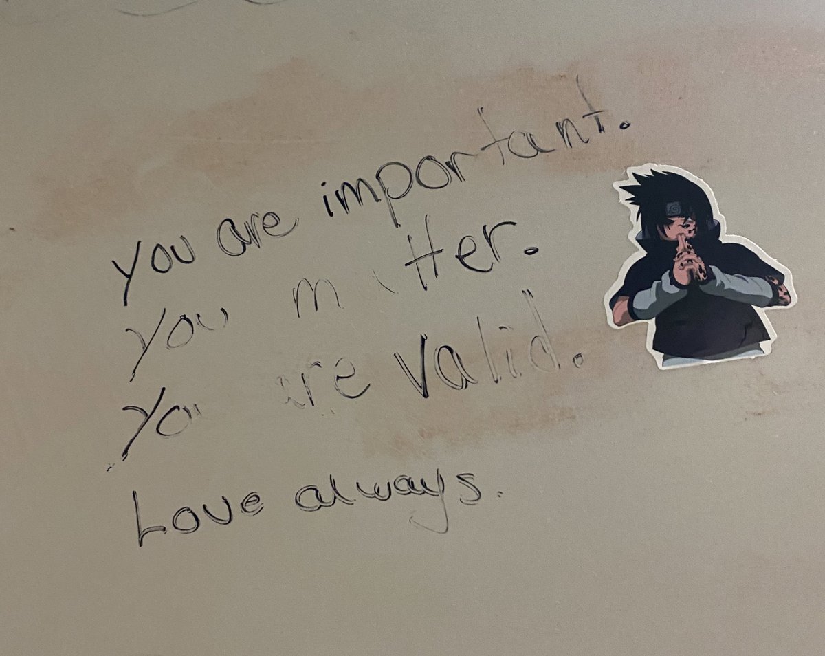 DoubleEmMartin's tweet photo. I seriously want to write a book on women’s dive bar bathroom graffiti. So frisky, so pure, so many unvarnished expressions of hope and love for unknown and unseen future strangers https://t.co/YeL8m43LOA