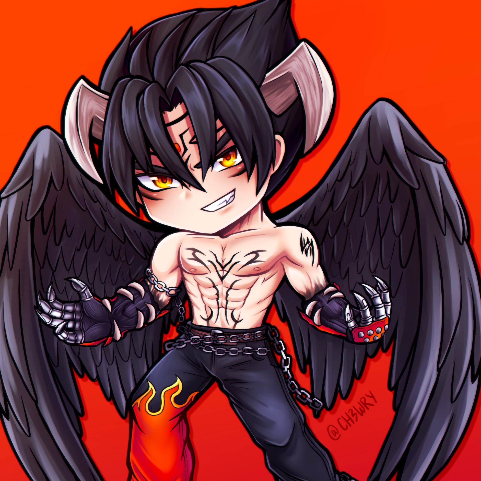 Devil Jin Tekken 7 V2 Weatherproof Anime Sticker 6 Car Decal