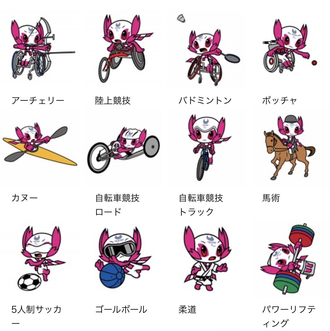 Twitter 上的 Erikoj ソメイティのパラリンピックの競技ポーズもいい これまでのオリンピックでもあったのかもしれないけど キャラクターの競技ポーズと開会式のピクトグラムは日本ならではのクオリティなのかも ソメイティ Tokyo パラリンピック T