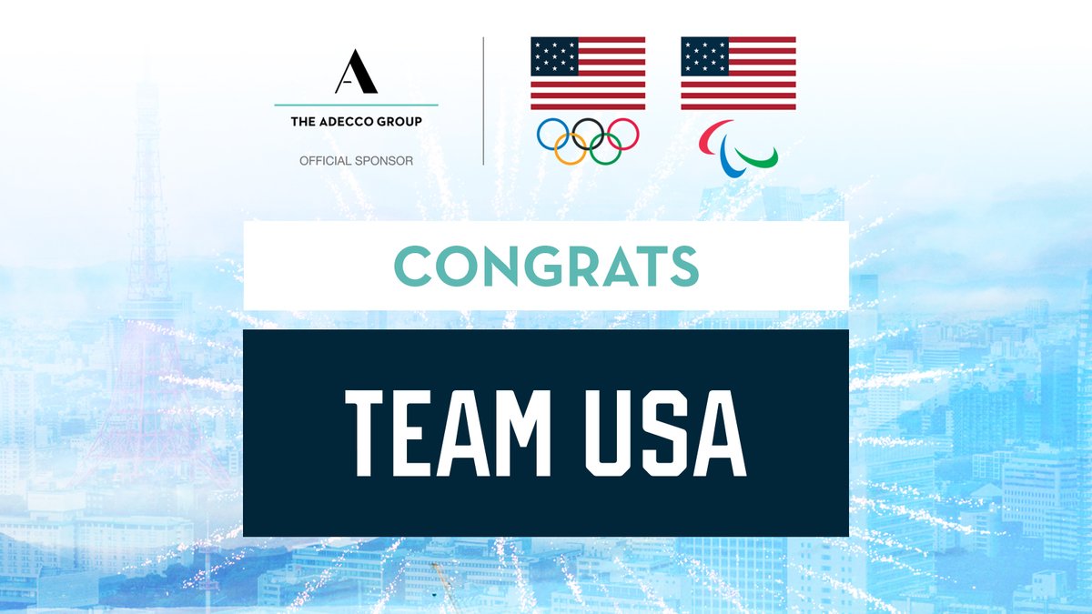 Congrats to all <a href="/TeamUSA/">Team USA</a> athletes on their incredible performances at the #TokyoOlympics! The <a href="/AdeccoGroup/">The Adecco Group</a> is so proud of your efforts and we’re ready to support your careers outside of the arena through the Athlete Career &amp; Education program.