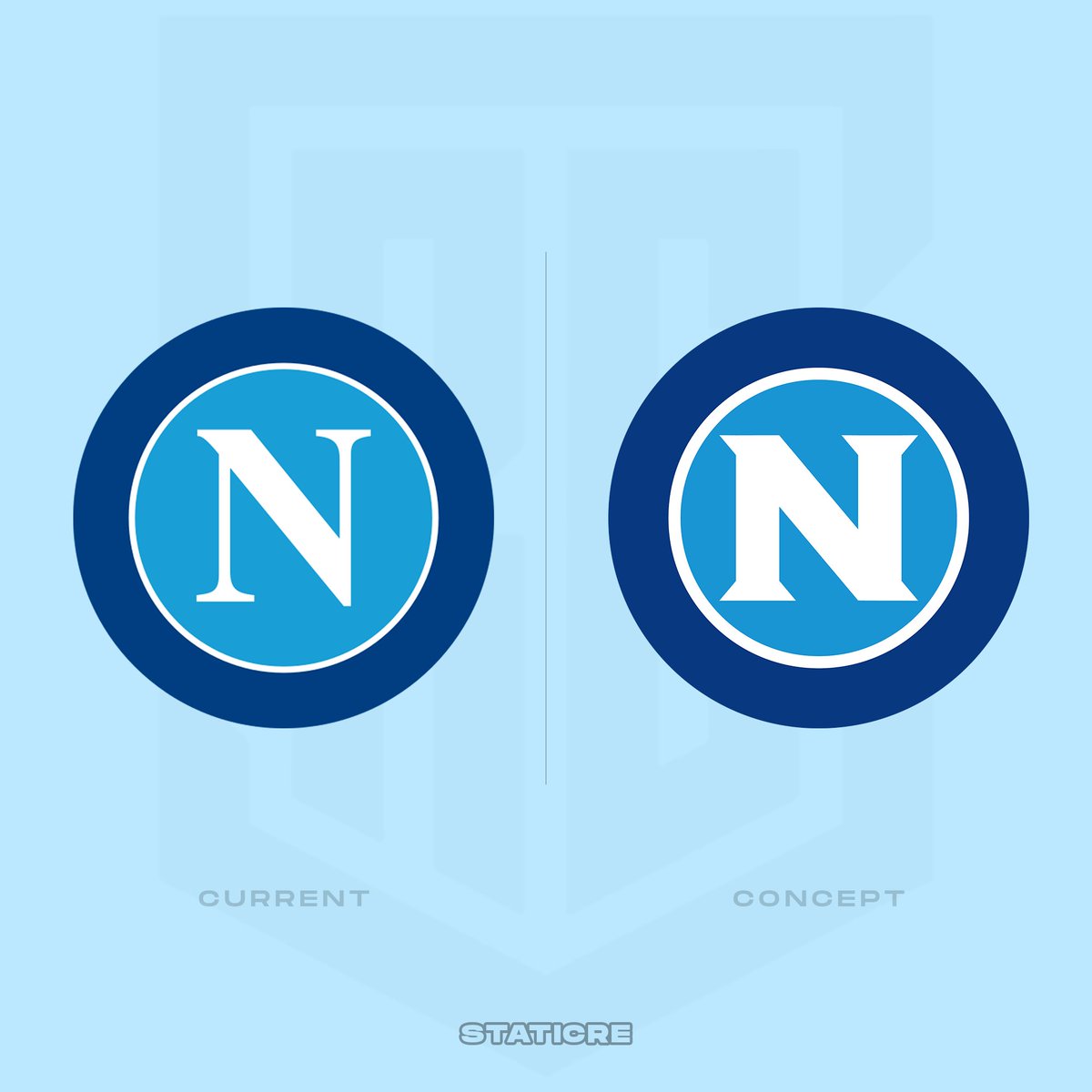 SSC NAPOLI / Redesign
.
<a href="/sscnapoli/">Official SSC Napoli</a> 
#sscnapoli #napoli #seriea #football #footballlogo #design #illustrator
