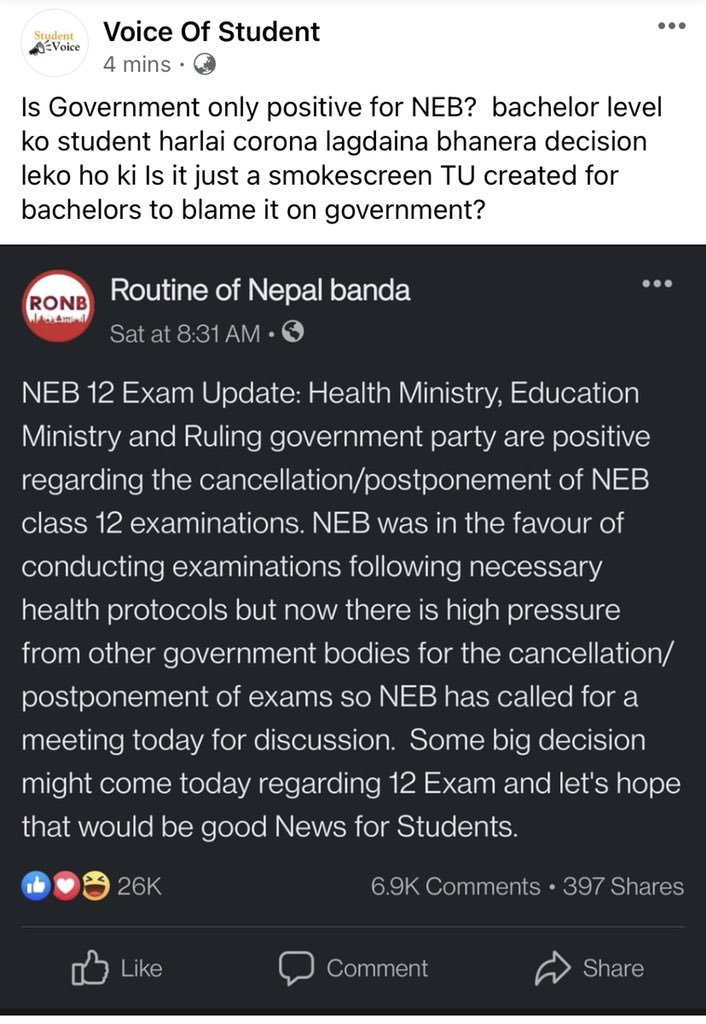 ShashankJ3077's tweet photo. #CancelTUExams @SherBDeuba https://t.co/hmbFlMcO3x