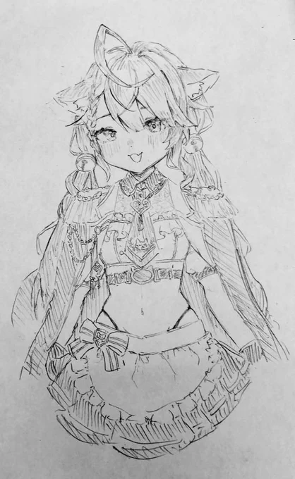 これはメメとサイゼに6時間篭って描いたらくがきの好きなやつ❕画質悪すぎてわらう 