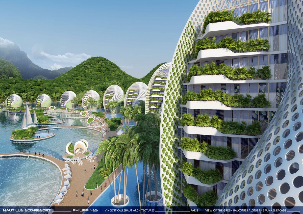NAUTILUS ECO-RESORT in Palawan by Vincent Callebaut Architectures
The eco-tourism complex is designed to unite the knowledge of the scientific community with the willingness of eco-tourists to optimize the revitalization and protection of a degraded ecosystem in the Philippines.