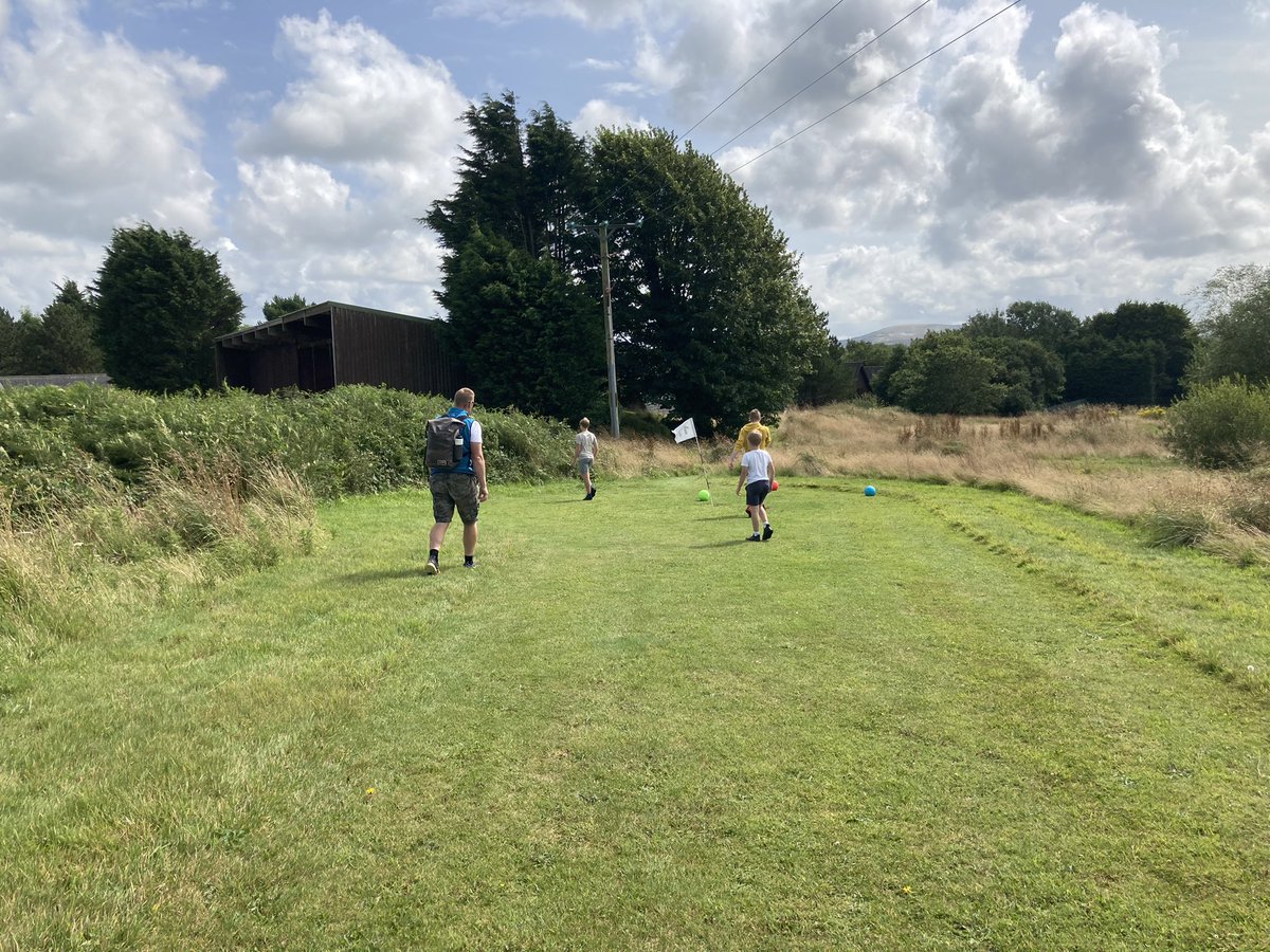 Great afternoon out trying <a href="/Goal_in_one/">Goal In One ⚽ ⛳ 07514 277052</a> for the first time 👌🏻Even though the boys took it as a fluke, I would like to say I was the only one to get a goal in one on the 11th!  ⚽️⛳️😜 #footgolf #summerholidays #Cornwall