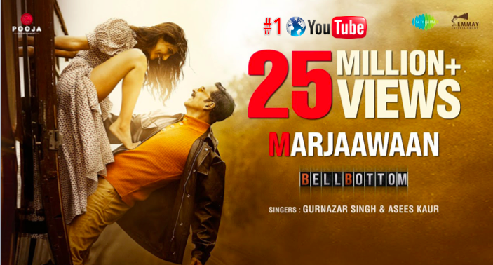 WORLDMUSICAWARD's tweet photo. #AkshayKumar's new romantic MV #Marjaawaan from the movie #BellBottom with the beautiful #VaaniKapoor sung by #Gurnazar tops the #GlobalYouTubeCounter with soon 30M views while #Kumar's #Filhaal2Mohabbat sung by #BPraak is #2 on YouTube globally with 337M views!๐ช๐ฅโ๐ฅ๐ฅ๐๐ฅ๐๐ https://t.co/UghPKJ1Kso