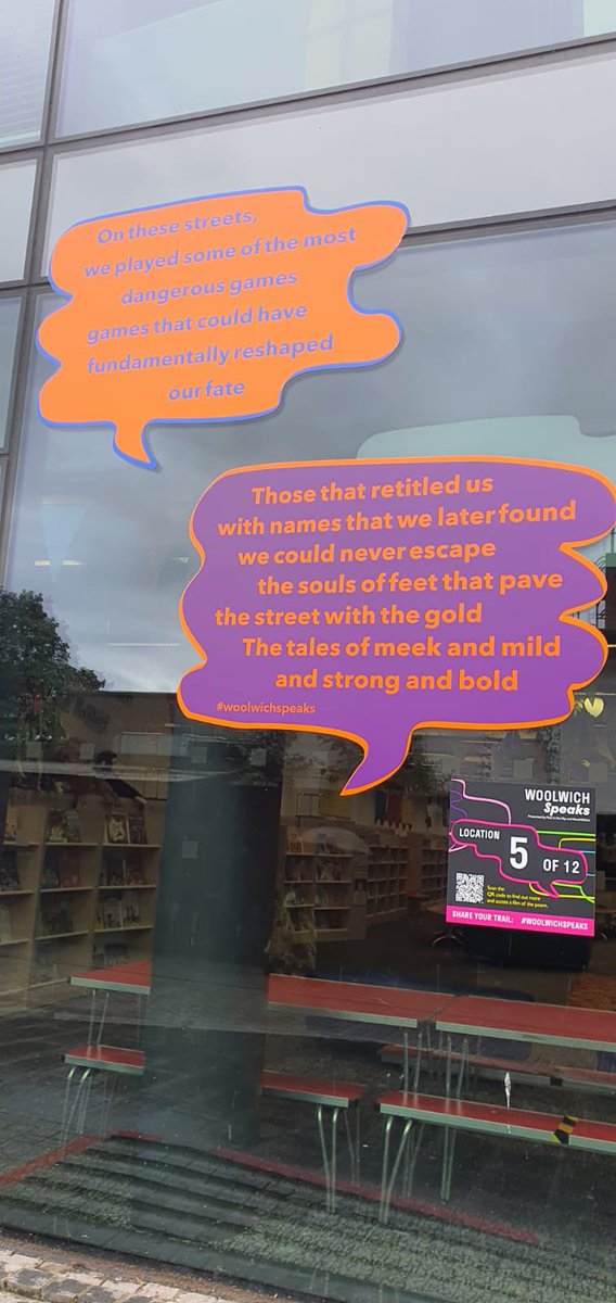 Learn more about #WoolwichSpeaks at #WoolwichLibrary! A community-led poetry trail and film celebrating the local heritage of Woolwich commissioned by us and produced by @PoetintheCityUK & @revolyoutionldn! #HistoricHighStreets @HistoricEngland poetinthecity.co.uk/woolwichspeaks
