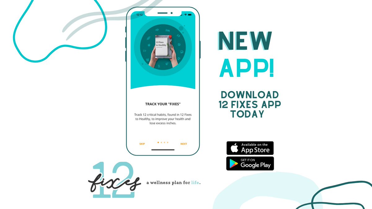 NEW! Download the 12 Fixes app - it's the companion to my book, 12 Fixes to Healthy!
There are two parts to this app:
1️⃣ tracking of the 12 Fixes
2️⃣ super exciting 12 Fixes 12-week Challenges led by #dietitians
Download here! play.google.com/store/apps/det…