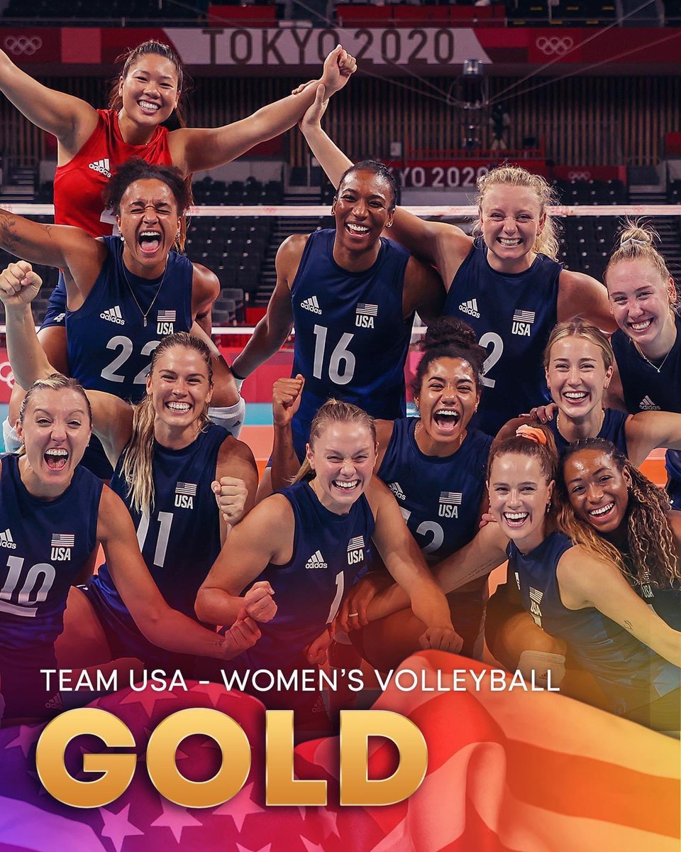 TigerMike77's tweet image. G🥇LDEN

The U.S. women’s indoor volleyball team wins its first-EVER Olympic gold medal! 

#SummerGamesAFN #TeamUSA
(via NBC)