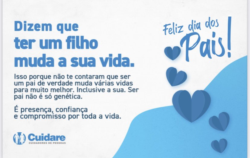 CuidareNatal's tweet photo. Feliz Dia dos Pais! 💙💙💙 https://t.co/FtIRfAby3m