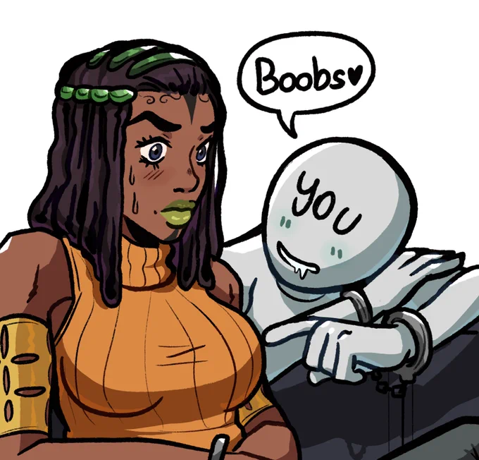 Here's an alternate ver of the drawing and the panel reference, 
I'm so ready to see this scene 💿💿💿 