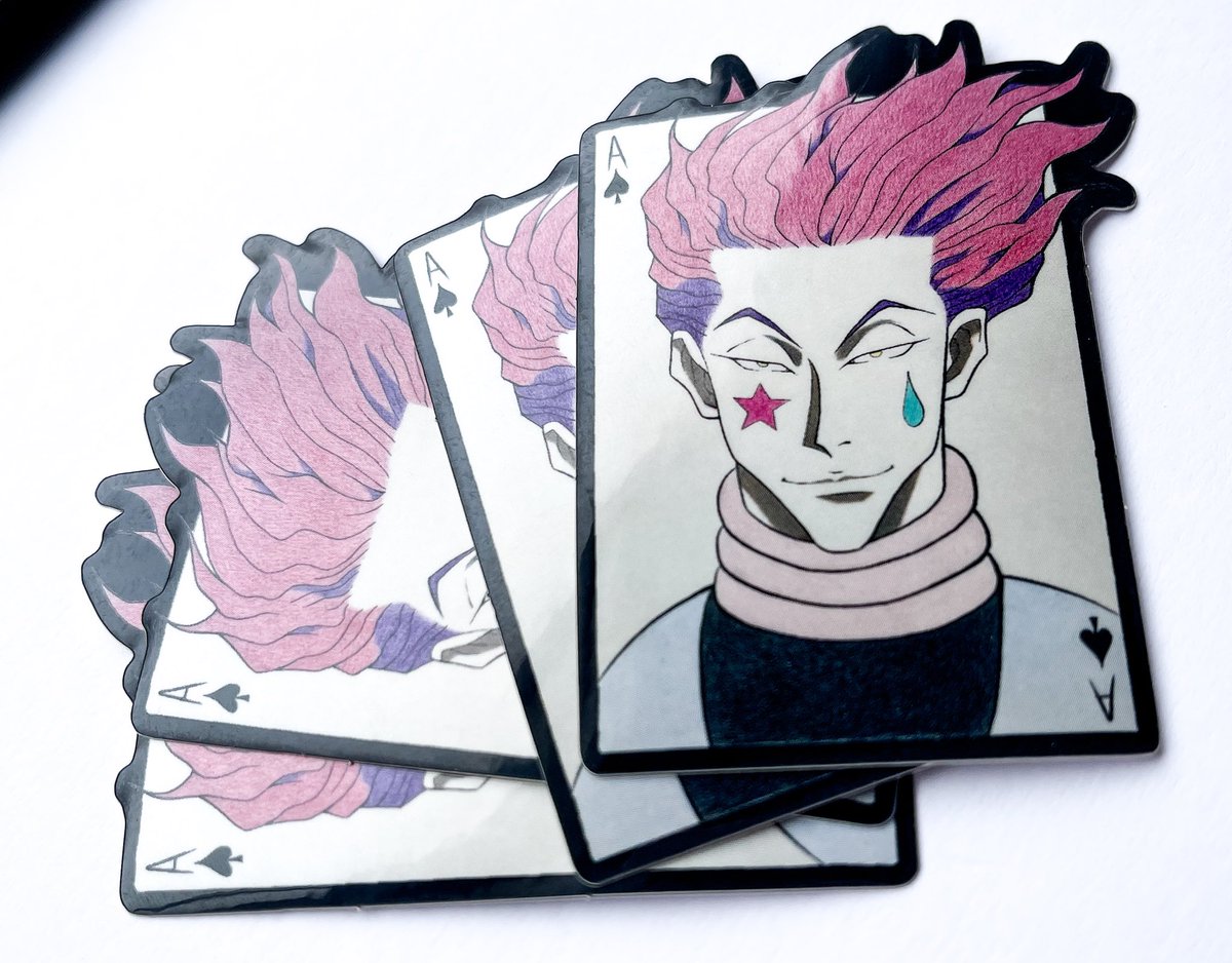 printfuego's tweet photo. Stickers for sale! 🔥
Link in my bio @printfuego 
Free shipping USA! 

Thank you for the support 😊!

#hunterxhunter #fanart #stickers #sticker #holographic #stickershop #stickersforsale #stickersale https://t.co/vS36rDNu27