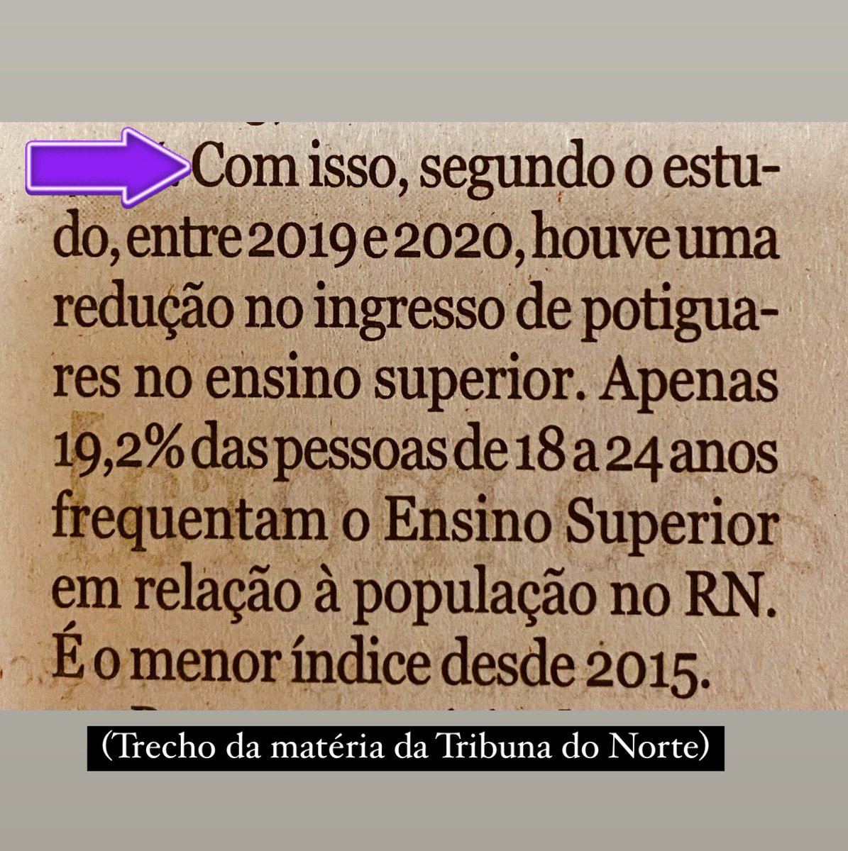 ClaudiaStaRosa's tweet photo. Em 2018, segundo o Anuário Brasileiro da Educação Básica, o RN foi o estado do nordeste que mais matriculou jovens no ensino superior e o 11° do país.O Anuário acabou de divulgar que despencamos entre 2019 e 2020. É… o projeto #QueroAprender fazia toda diferença. @tribunadonorte https://t.co/ndtoG1xbfk