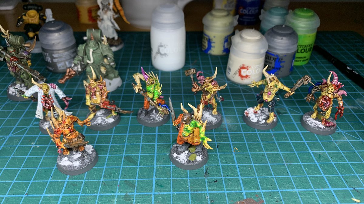 50shadesnuln's tweet photo. #hobbystreak Day 220โฆmore done on the plague ๐คฎ
#warhammer40k #plague #nurgle #poxwalker #warhammercommunity https://t.co/5h5mgv0maO