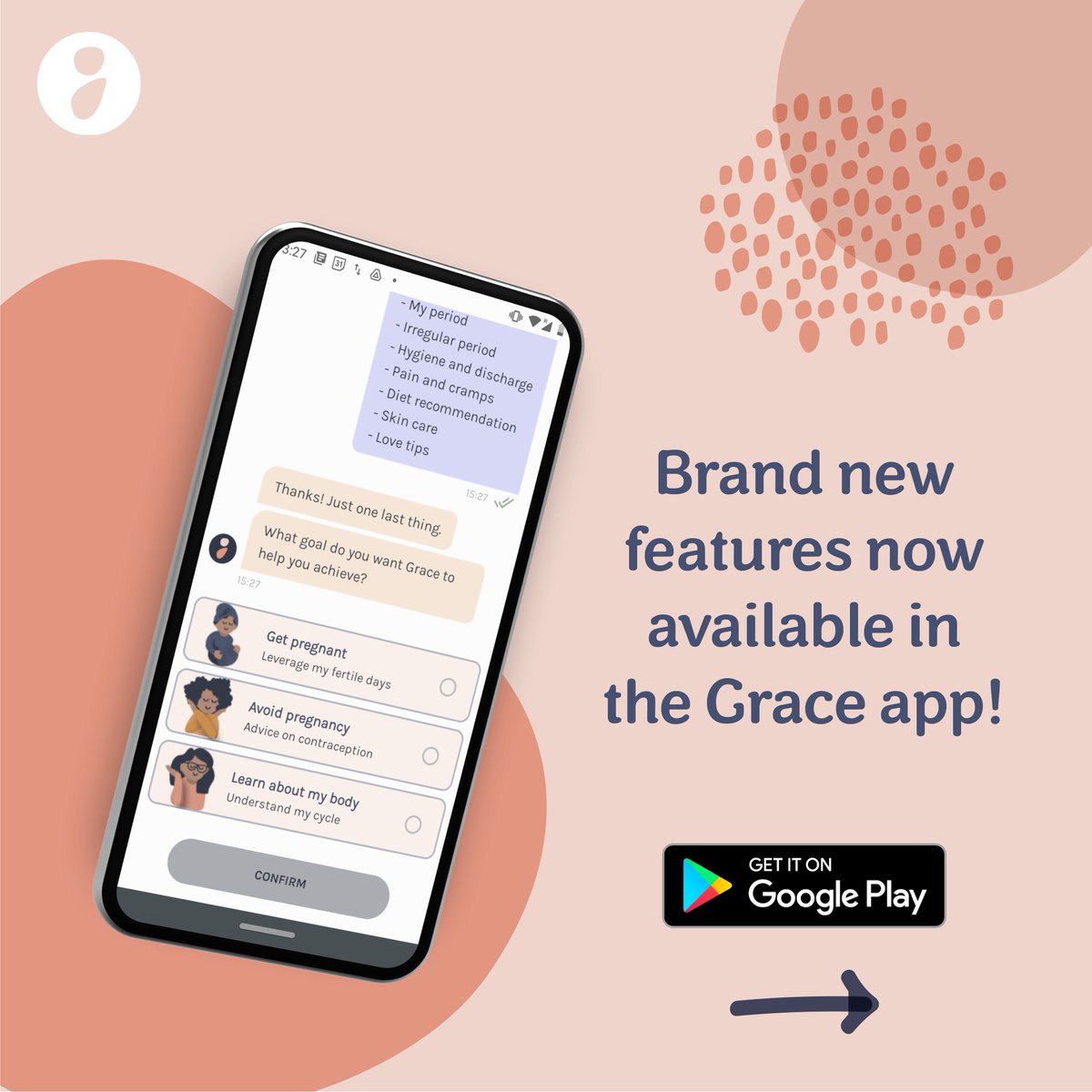 Gracehealth_'s tweet image. Have you updated the app yet? 🤔There are brand new features waiting for you. 🤗You wouldn&apos;t want to miss out.😊
New here? Download the app now. Link in the bio.👆🏾
#UpdateApp #LinkInBio #DownloadToday #MoreThanAPeriodTracker #WomensHealth #GraceHealth