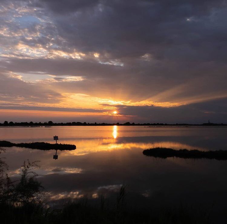 I tramonti ci incantano sempre !
Stasera ci godiamo questo dalla laguna di #Grado fotografato da <a href="/antares/">antares</a>.71 
Complimenti Sara 🤗

#igersgo #igersfvg #friuliveneziagiulia 

instagram.com/p/CSUht_ZswTO