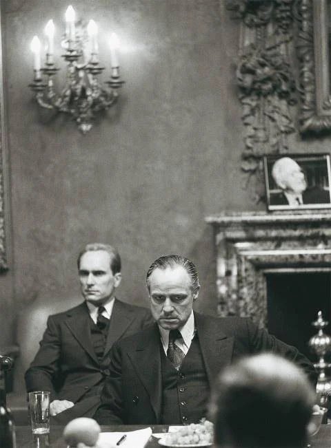 Marlon Brando and Robert Duvall in The Godfather