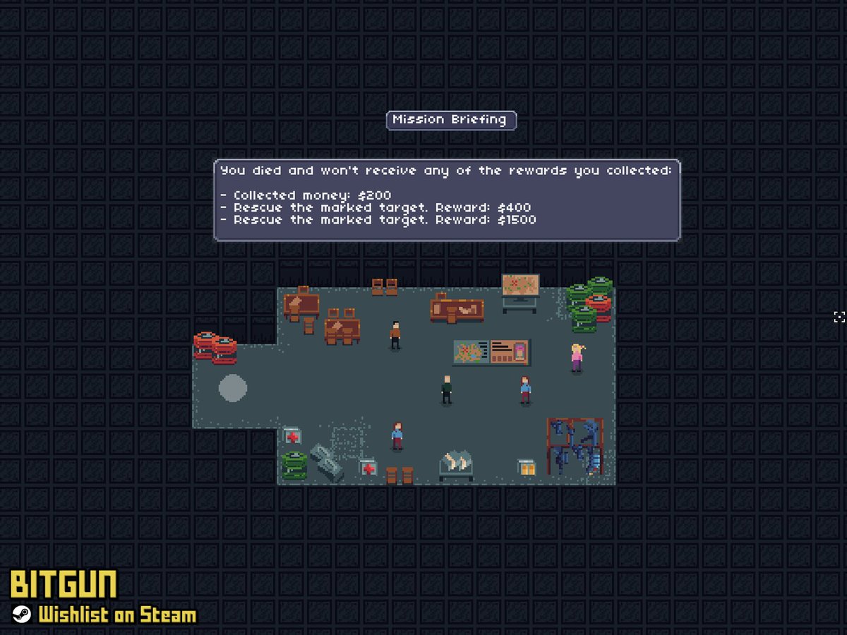 LogLogGames's tweet image. Today we are working on the mission briefing 🗺️🧭

#inidegamedev #pixelart #godotengine #roguelike