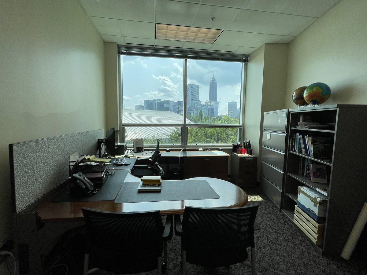 francy_pants's tweet photo. GT office is coming along. Still need to put up posters, but check out that view of #Atlanta!!!!! 🤩🤩🤩 #Mars #Boricua #JMARS #NeedMoreStickers https://t.co/2NHWYIEGTM
